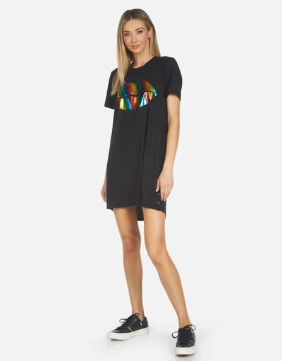 Lauren Moshi Adar Rainbow Foil Lightning Lip In Black