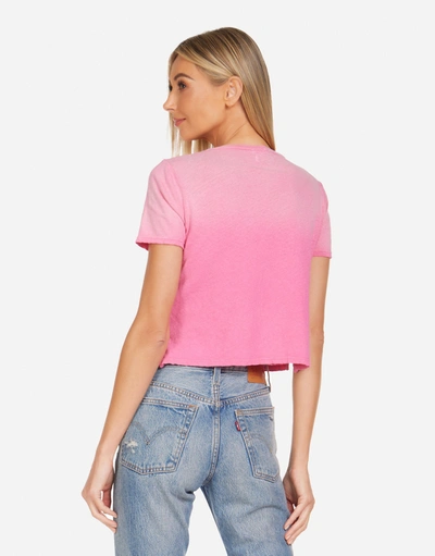 Lauren Moshi Adeline Rainbow Lightning Star In Bright Pink Ombre