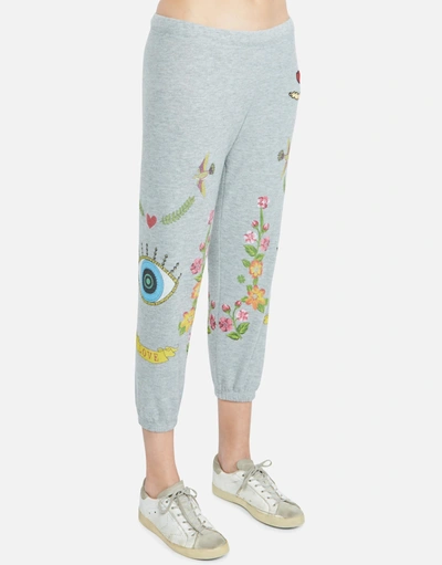 Lauren Moshi Alana Floral Eye Love In Heather Grey