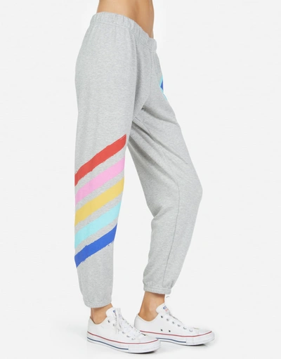 Lauren Moshi Alana Painted Evil Eye In Heather Grey