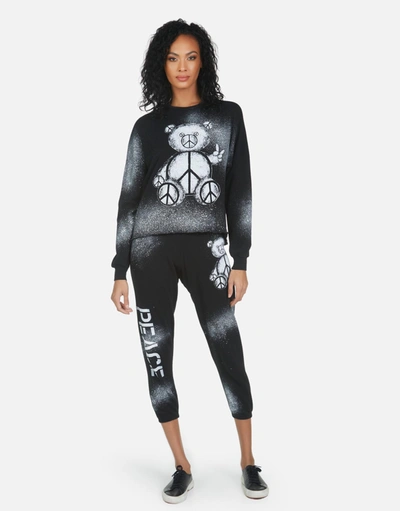 Lauren Moshi Alana Peace Teddy In Black