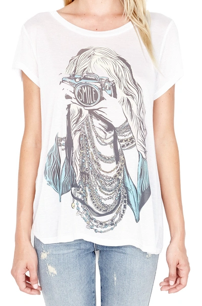Lauren Moshi Amelie Color Camera Girl In White