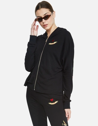 Lauren Moshi Amina Floral Eye Love In Black