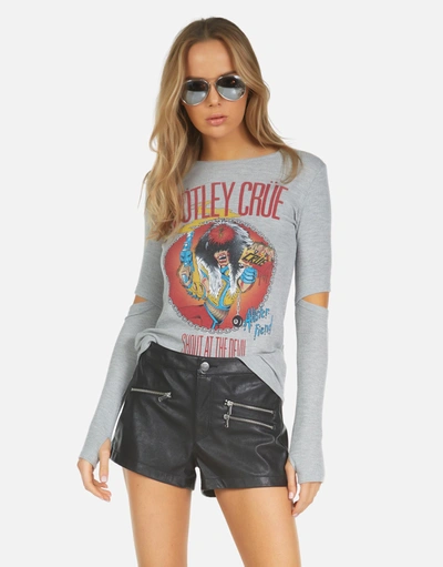 Shop Lauren Moshi X Motley Crue Amora X Shout At The Devil In Heather Grey