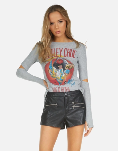 Shop Lauren Moshi X Motley Crue Amora X Shout At The Devil In Heather Grey