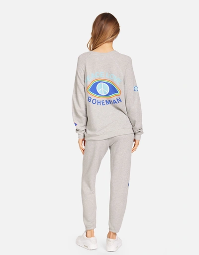 Lauren Moshi Anela Peace Evil Eye In Heather Grey