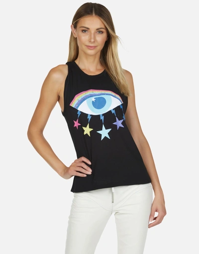 Shop Lauren Moshi Ashlin Cosmic Rainbow Eye In Black