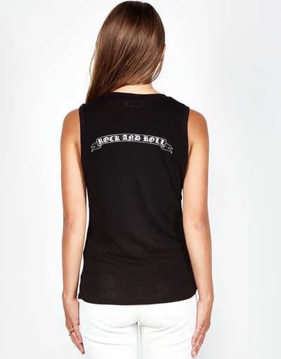 Lauren Moshi Ashlin R & R Skull Banner In Black