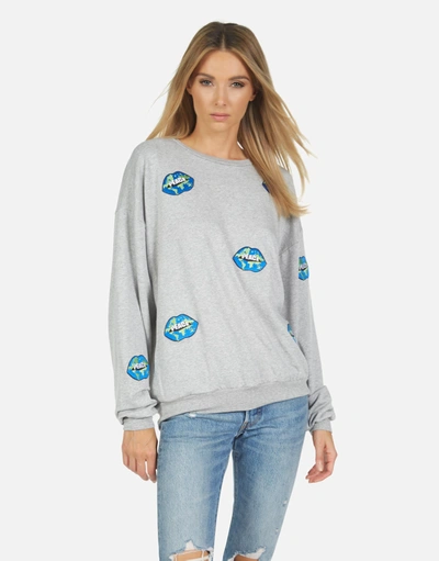 Lauren Moshi Babbs World Peace Lips In Heather Grey