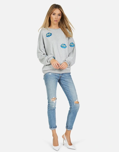 Lauren Moshi Babbs World Peace Lips In Heather Grey