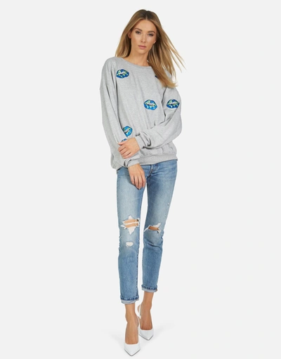 Lauren Moshi Babbs World Peace Lips In Heather Grey