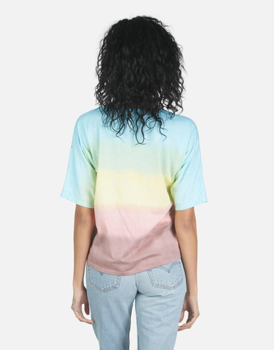 Lauren Moshi Barbie Text Happy Face In Rainbow Ombre