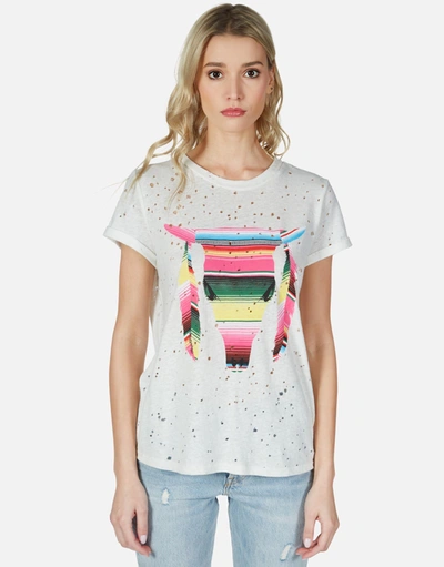 Lauren Moshi Bess Striped Bull In Milk