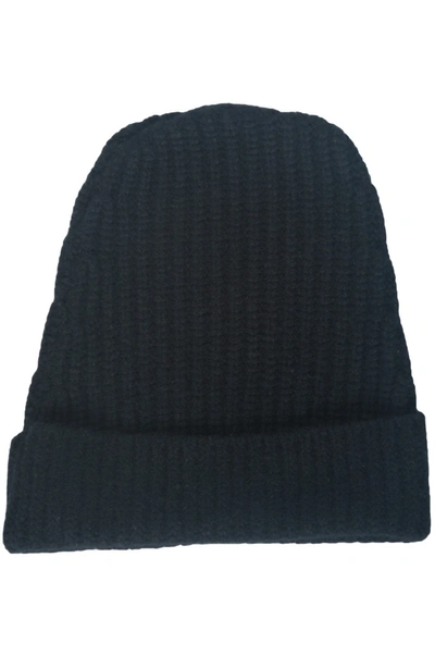 Shop Lauren Moshi Blix Flag Cashmere Slouch Beanie In Black