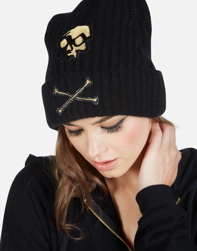 Shop Lauren Moshi Blix Skull & X Bones In Black