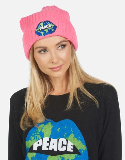 Shop Lauren Moshi Blix World Peace Lips In Neon Pink