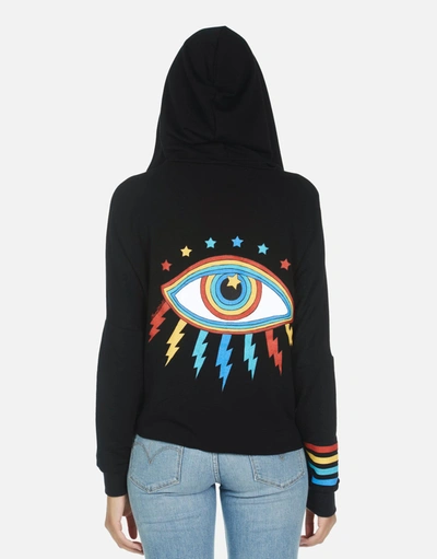 Lauren Moshi Bonita Rainbow Lighting Eye In Black/ Teal