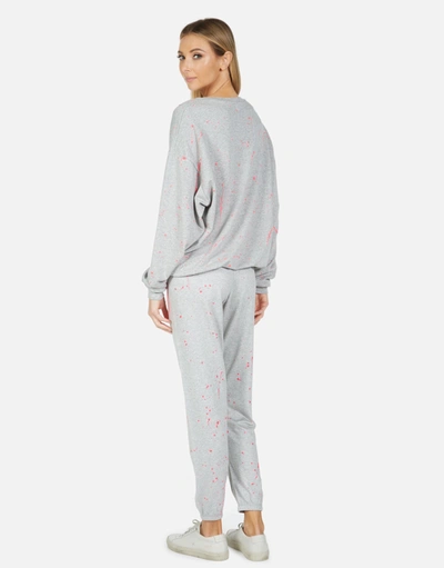 Lauren Moshi Brynn Airbrush Peace In Heather Grey