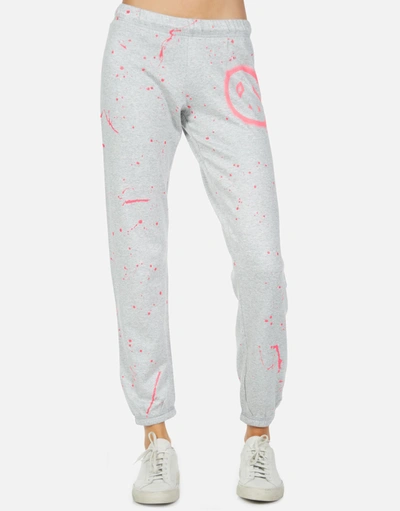 Lauren Moshi Brynn Airbrush Peace In Heather Grey