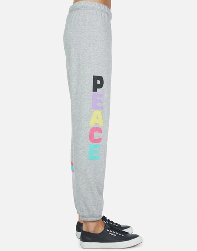Lauren Moshi Brynn Rainbow Ray Peace In Heather Grey
