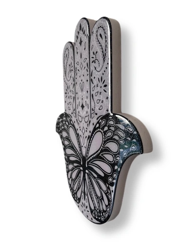 Lauren Moshi Butterfly Hamsa In 16x13