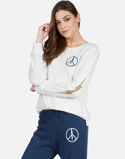 Shop Lauren Moshi Calista Peace Lightning In Milk