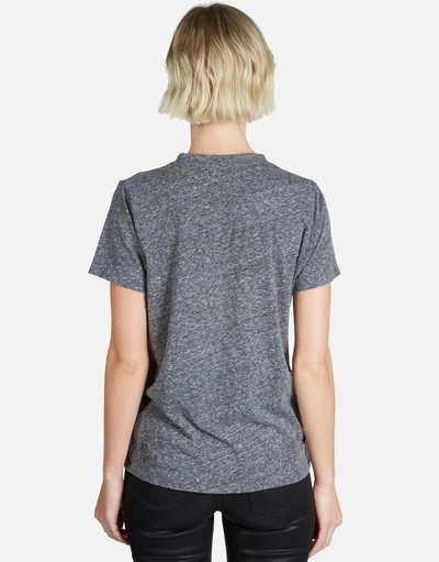 Lauren Moshi Capri Crystal Biting Lip In Heather Grey