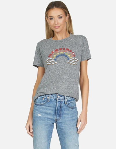 Lauren Moshi Capri Fruit Rainbow In Heather Grey