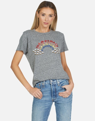 Lauren Moshi Capri Fruit Rainbow In Heather Grey