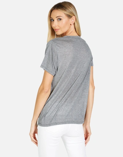 Lauren Moshi Capri Kiss Face In Heather Grey