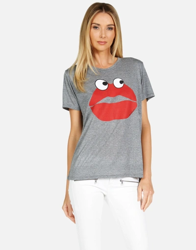 Lauren Moshi Capri Kiss Face In Heather Grey