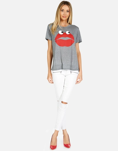 Lauren Moshi Capri Kiss Face In Heather Grey