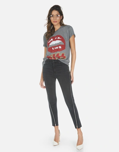 Lauren Moshi Capri Kiss Lip In Heather Grey