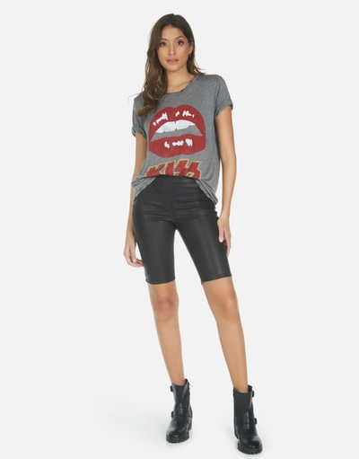 Lauren Moshi Capri Kiss Lip In Heather Grey