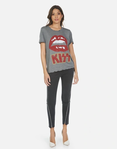 Lauren Moshi Capri Kiss Lip In Heather Grey