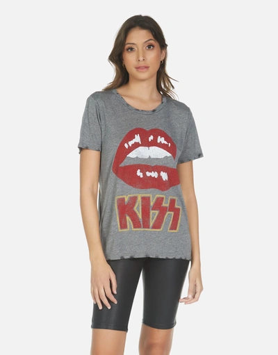 Lauren Moshi Capri Kiss Lip In Heather Grey