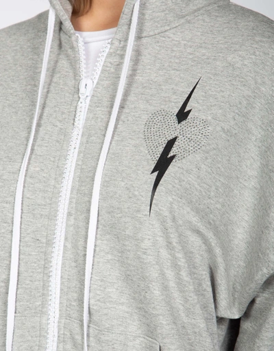 Lauren Moshi Chandra Happy Lightning Love In Heather Grey
