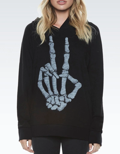 Shop Lauren Moshi Corbin Skeleton Peace In Black