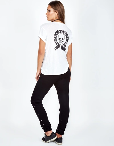 Lauren Moshi Croft R & R Skull Stars In White