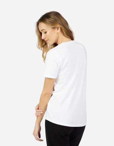 Lauren Moshi Croft Splatter Kiss In White