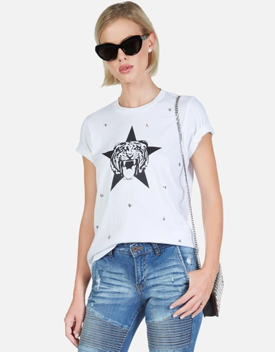 Shop Lauren Moshi Croft Star Tiger In White