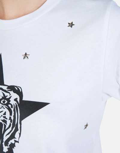 Lauren Moshi Croft Star Tiger In White