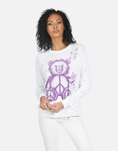 Lauren Moshi Darby Peace Teddy In Punk Stain