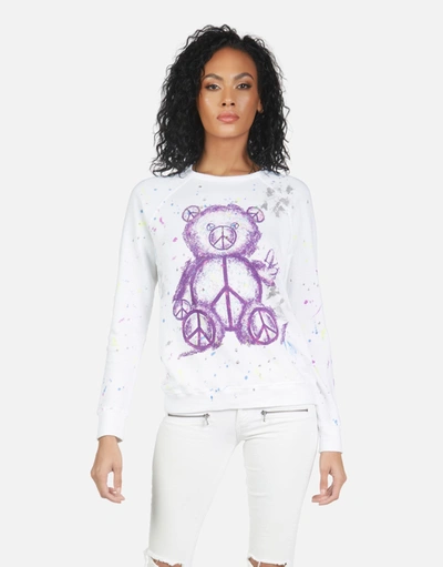Lauren Moshi Darby Peace Teddy In Punk Stain