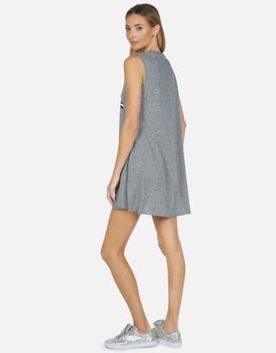 Lauren Moshi Deanna Rainbow Ray Lip In Heather Grey