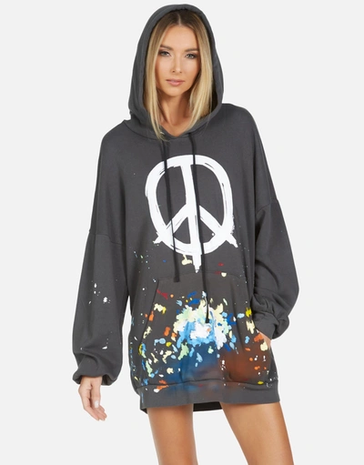 Lauren Moshi Desiree Brush Peace In Vintage Onyx Paint Splatter