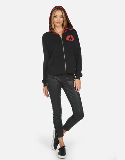 Lauren Moshi Destiny Tiger Tongue In Black/lava