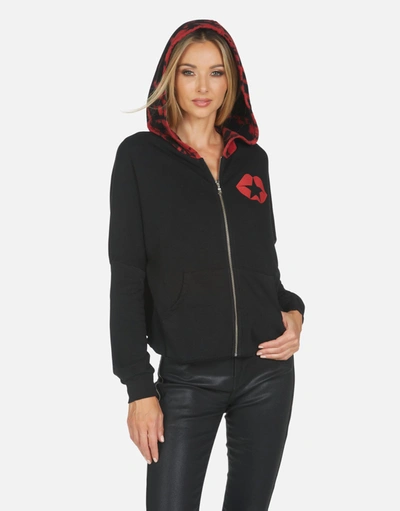 Lauren Moshi Destiny Tiger Tongue In Black/lava