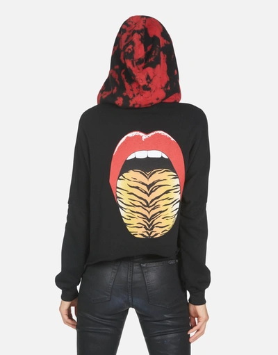 Lauren Moshi Destiny Tiger Tongue In Black/lava