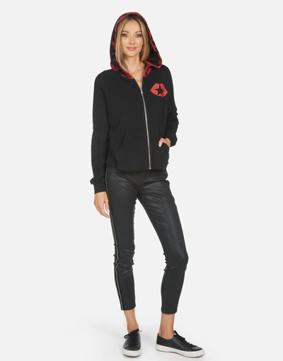 Lauren Moshi Destiny Tiger Tongue In Black/lava